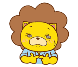 Fluffy Lion YUKKI sticker #10240783