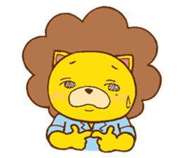 Fluffy Lion YUKKI sticker #10240783