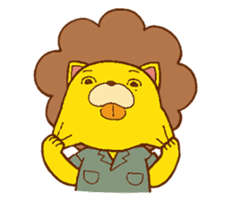 Fluffy Lion YUKKI sticker #10240786