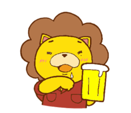 Fluffy Lion YUKKI sticker #10240788