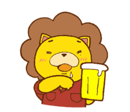 Fluffy Lion YUKKI sticker #10240788