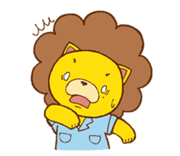 Fluffy Lion YUKKI sticker #10240793
