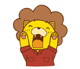 Fluffy Lion YUKKI sticker #10240794