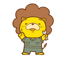 Fluffy Lion YUKKI sticker #10240795