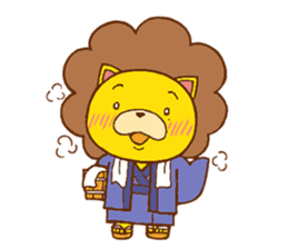 Fluffy Lion YUKKI sticker #10240796