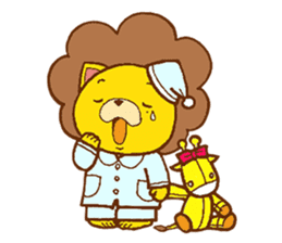 Fluffy Lion YUKKI sticker #10240797