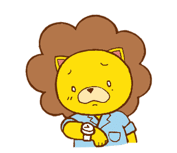 Fluffy Lion YUKKI sticker #10240798
