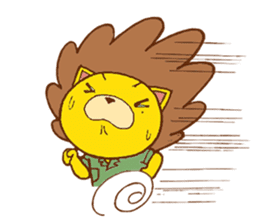 Fluffy Lion YUKKI sticker #10240799