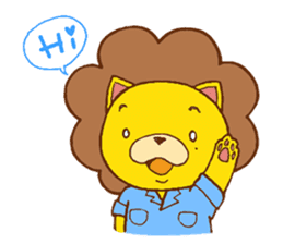 Fluffy Lion YUKKI sticker #10240802