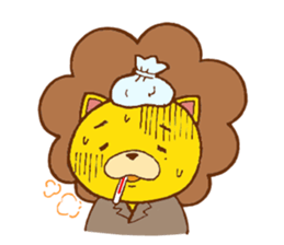 Fluffy Lion YUKKI sticker #10240808