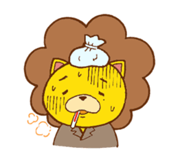 Fluffy Lion YUKKI sticker #10240808
