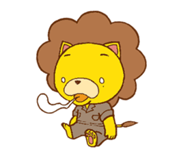 Fluffy Lion YUKKI sticker #10240810
