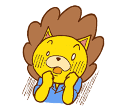 Fluffy Lion YUKKI sticker #10240812