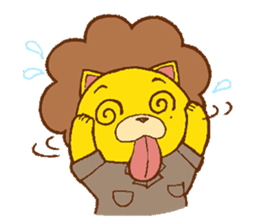 Fluffy Lion YUKKI sticker #10240813