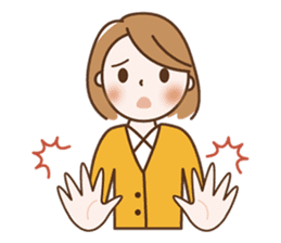 Quietly, while cute a refrain eyes OL sticker #10242844