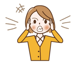 Quietly, while cute a refrain eyes OL sticker #10242857