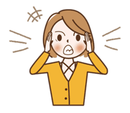 Quietly, while cute a refrain eyes OL sticker #10242857