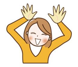 Quietly, while cute a refrain eyes OL sticker #10242865