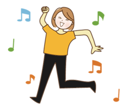 Quietly, while cute a refrain eyes OL sticker #10242874