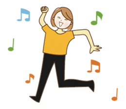 Quietly, while cute a refrain eyes OL sticker #10242874