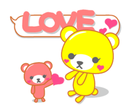 Balloon sticker of the bear sticker #10242970