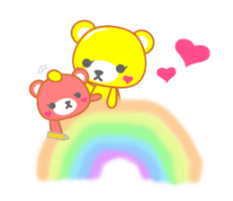 Balloon sticker of the bear sticker #10242988