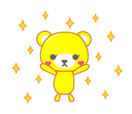 Balloon sticker of the bear sticker #10242991