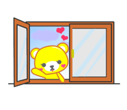 Balloon sticker of the bear sticker #10242992