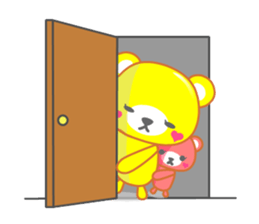 Balloon sticker of the bear sticker #10242994