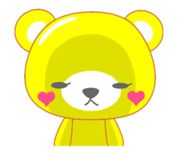 Balloon sticker of the bear sticker #10242995