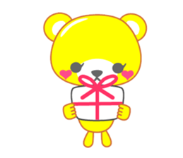 Balloon sticker of the bear sticker #10242999