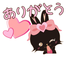 Black Rabbit. My name is, Chocolat. sticker #10244082