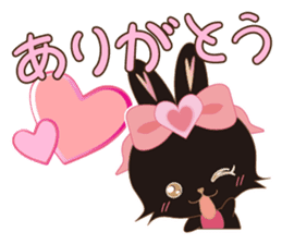 Black Rabbit. My name is, Chocolat. sticker #10244082