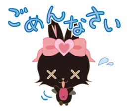 Black Rabbit. My name is, Chocolat. sticker #10244083