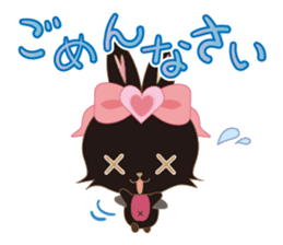 Black Rabbit. My name is, Chocolat. sticker #10244083