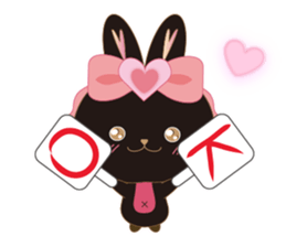 Black Rabbit. My name is, Chocolat. sticker #10244084