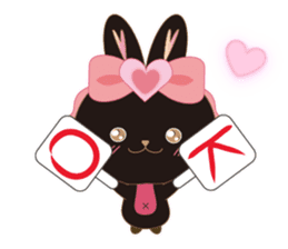 Black Rabbit. My name is, Chocolat. sticker #10244084