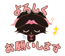 Black Rabbit. My name is, Chocolat. sticker #10244087