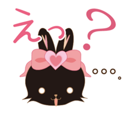 Black Rabbit. My name is, Chocolat. sticker #10244088