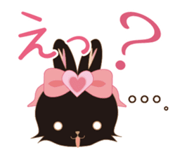 Black Rabbit. My name is, Chocolat. sticker #10244088