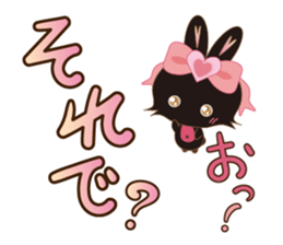 Black Rabbit. My name is, Chocolat. sticker #10244089