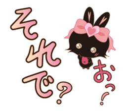 Black Rabbit. My name is, Chocolat. sticker #10244089