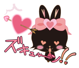 Black Rabbit. My name is, Chocolat. sticker #10244090