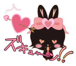 Black Rabbit. My name is, Chocolat. sticker #10244090
