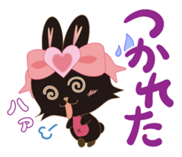 Black Rabbit. My name is, Chocolat. sticker #10244091