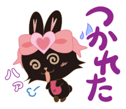 Black Rabbit. My name is, Chocolat. sticker #10244091