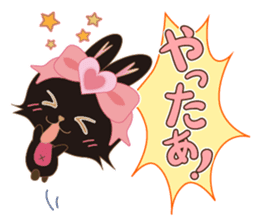 Black Rabbit. My name is, Chocolat. sticker #10244093
