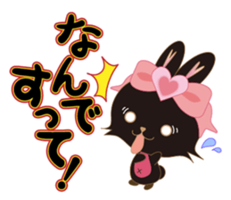 Black Rabbit. My name is, Chocolat. sticker #10244094