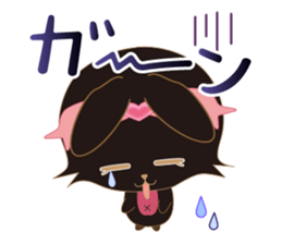 Black Rabbit. My name is, Chocolat. sticker #10244099