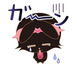 Black Rabbit. My name is, Chocolat. sticker #10244099
